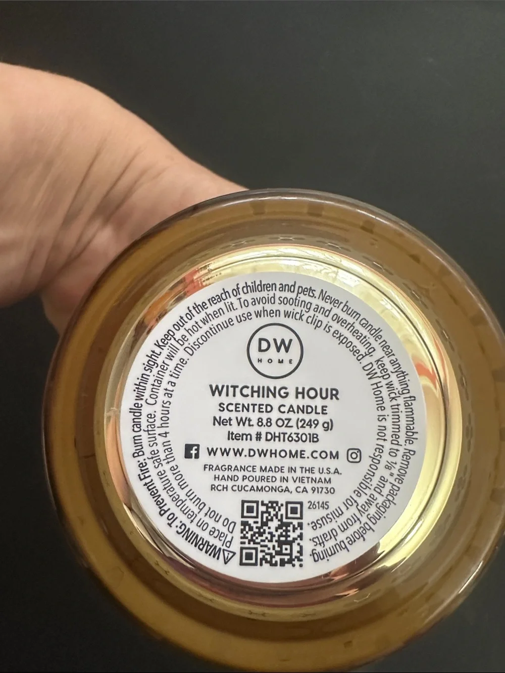 DW home Halloween black cat 🐈‍⬛ candle  8.8 ozs
